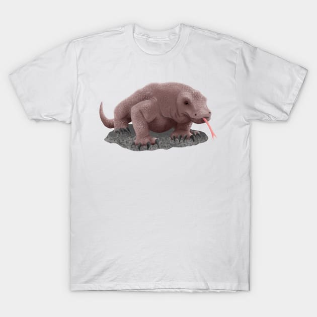 Komodo dragon illustration T-Shirt by FrogFactory